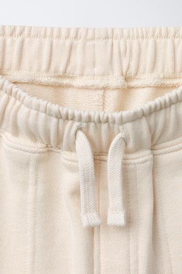 PANTALON EN MOLLETON BALLON - Écru de Zara - Image 2