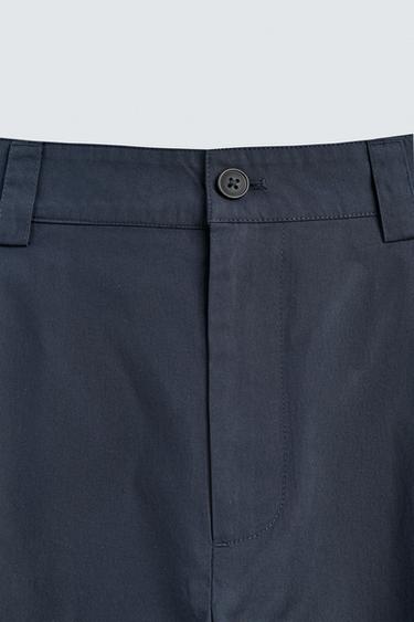 RELAXED FIT PLEATED TROUSERS - Blue by Zara - Image 7