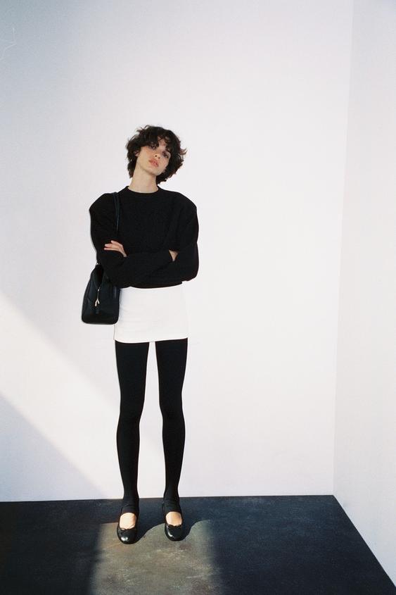 SHOULDER PAD JUMPER - Black by Zara - Image 0