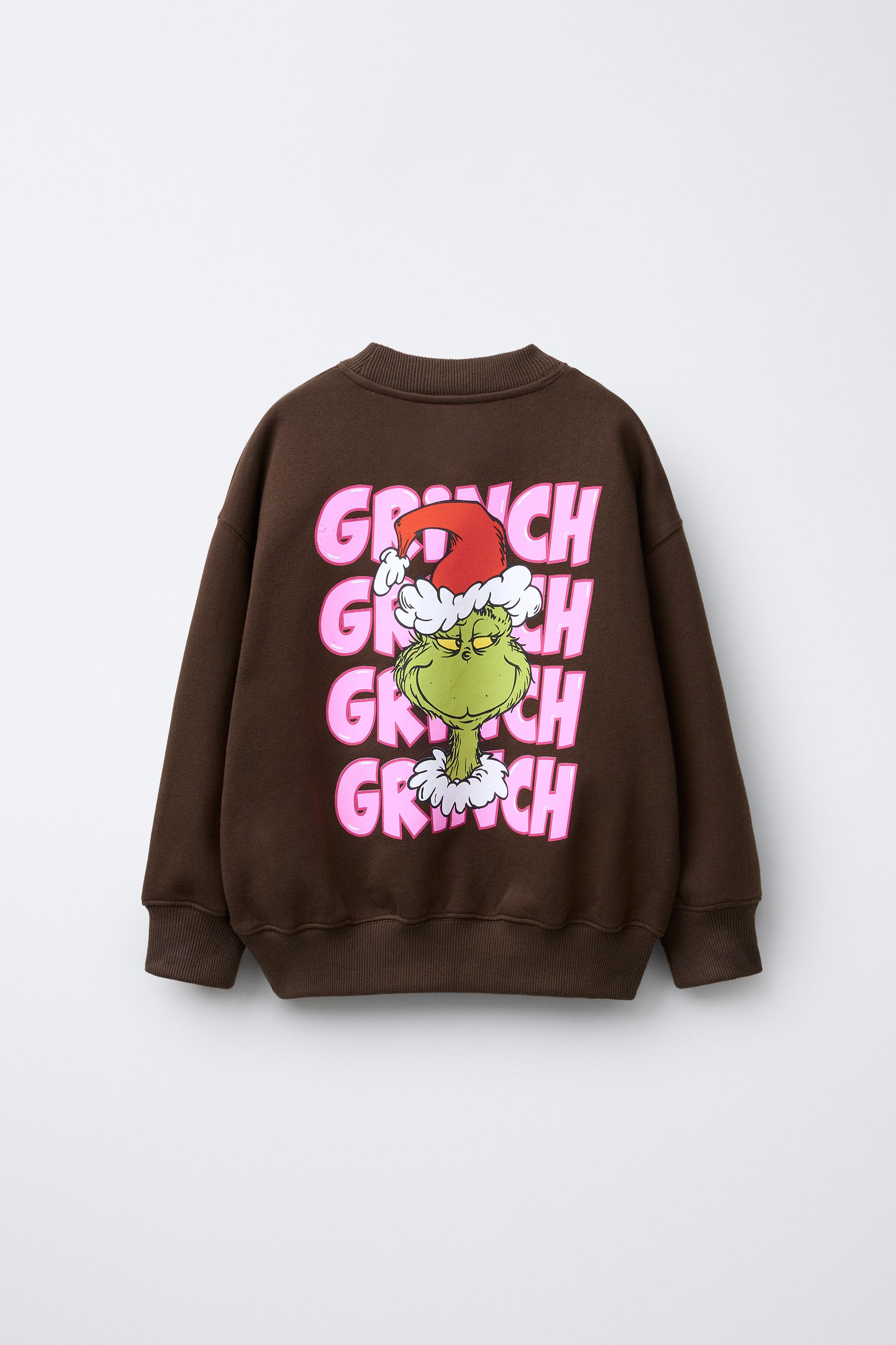 THE GRINCH ™ DR. SEUSS ENTERPRISES © PRINTED SWEATSHIRT - Brown