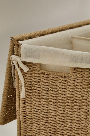 LAUNDRY BASKET WITH TWO COMPARTMENTS - Light beige by Zara - Image 4