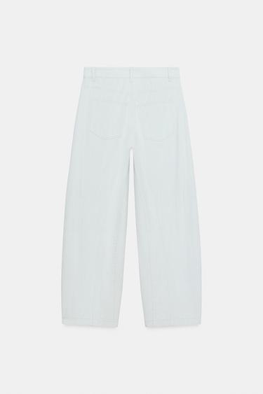 PANTALON BALLOON ZW COLLECTION - Bleu clair de Zara - Image 7