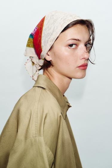 FOULARD IMPRIMÉ FANTAISIE - Multicolore de Zara - Image 0