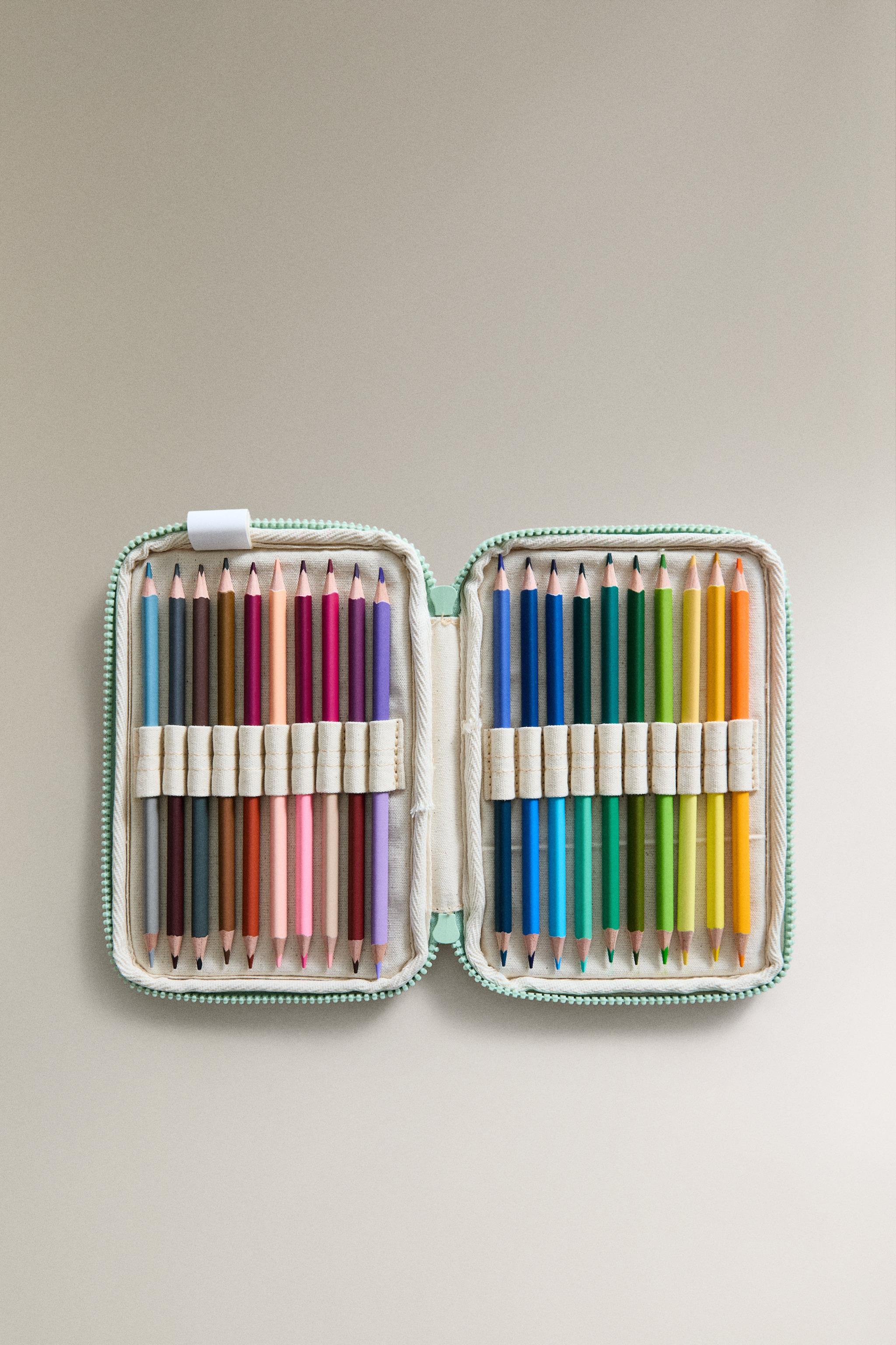 KIDS' CASE WITH 20 COLOURED PENCILS — Multicoloured