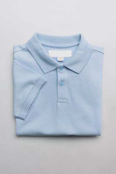 BASIC PIQUÉ POLO - Hemelsblauw van Zara