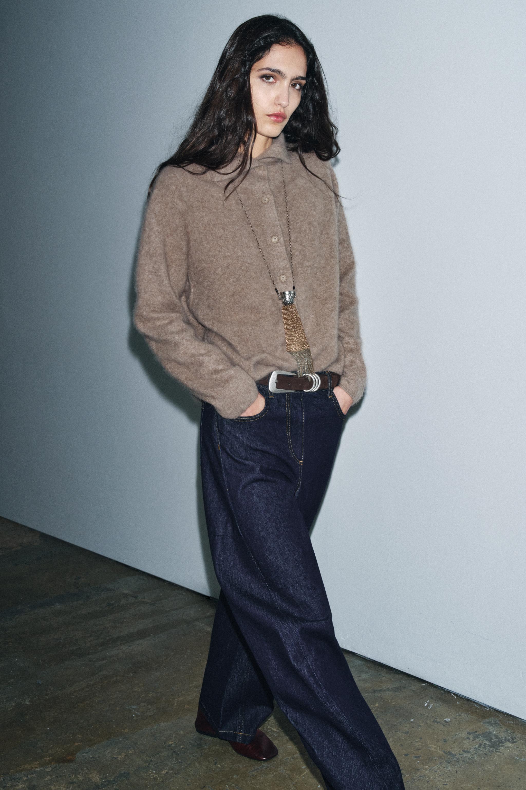 GILET 100 % LAINE COL MONTANT