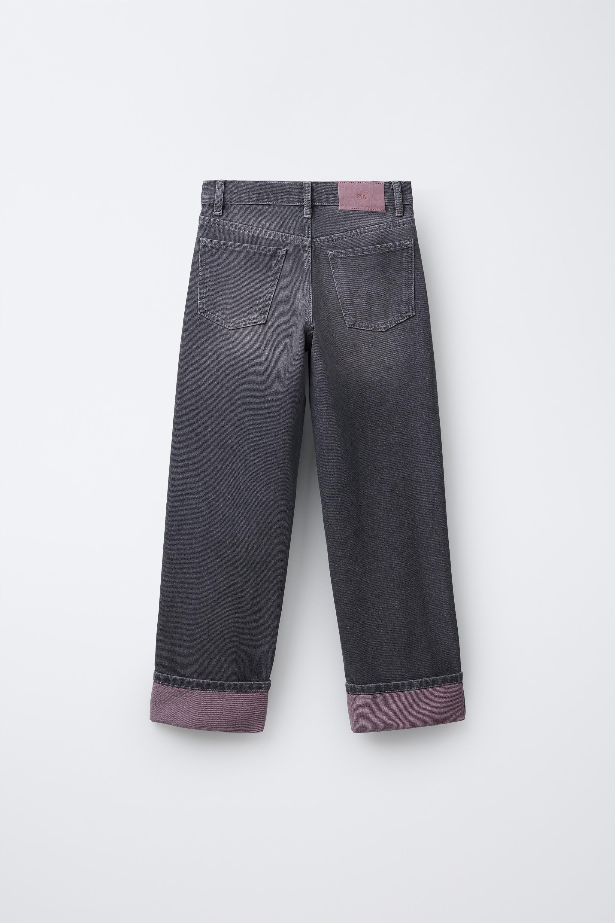 WASHED EFFECT STRAIGHT LEG JEANS