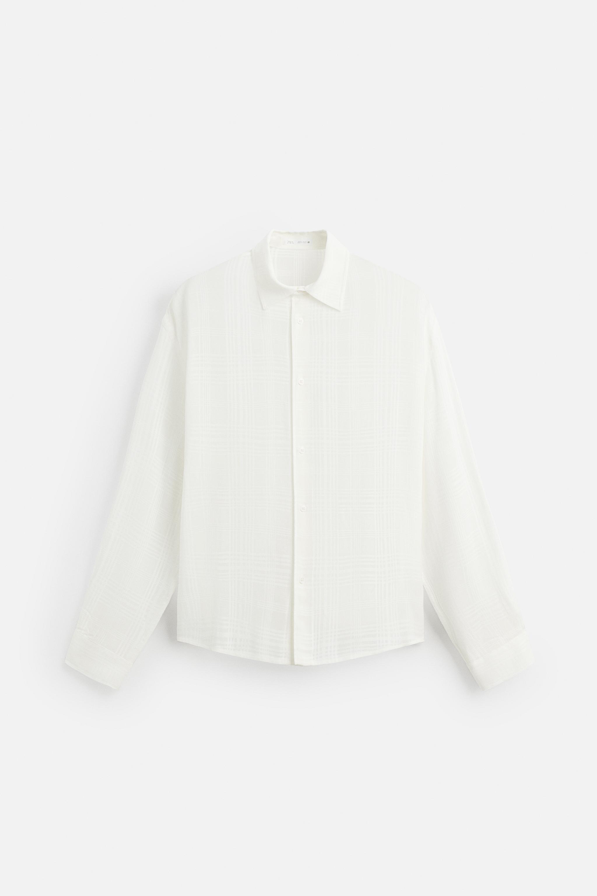 【ZARA】テクスチャジャカードシャツ オフホワイト 2878/310/251 テクスチャージャカードシャツ - オフホワイト | ZARA Japan / 日本