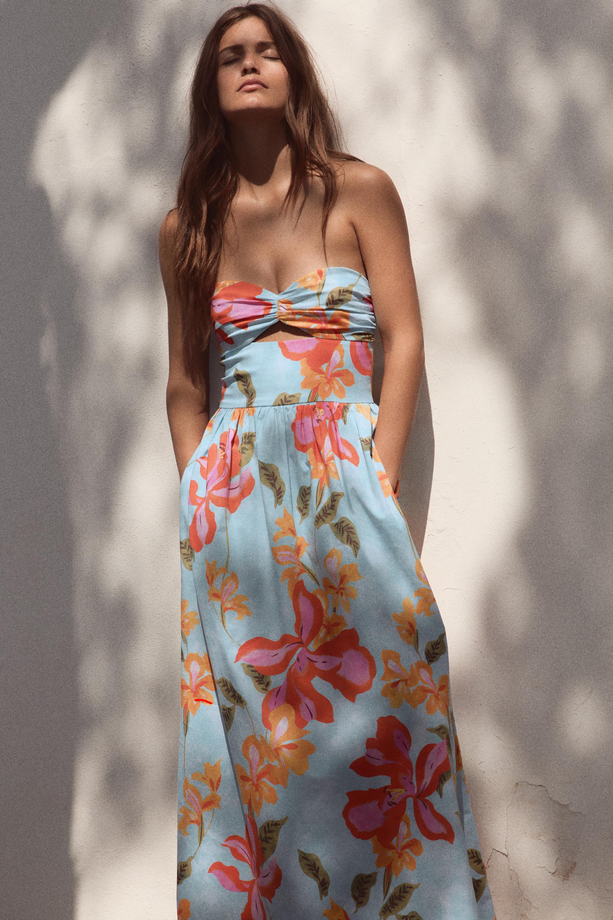 Women's Floral Dresses | ZARA United States Women's Floral Dresses | ZARA United States