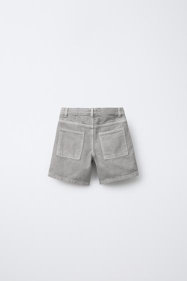 TWILL SKATER BERMUDA SHORTS - Blue by Zara - Image 1