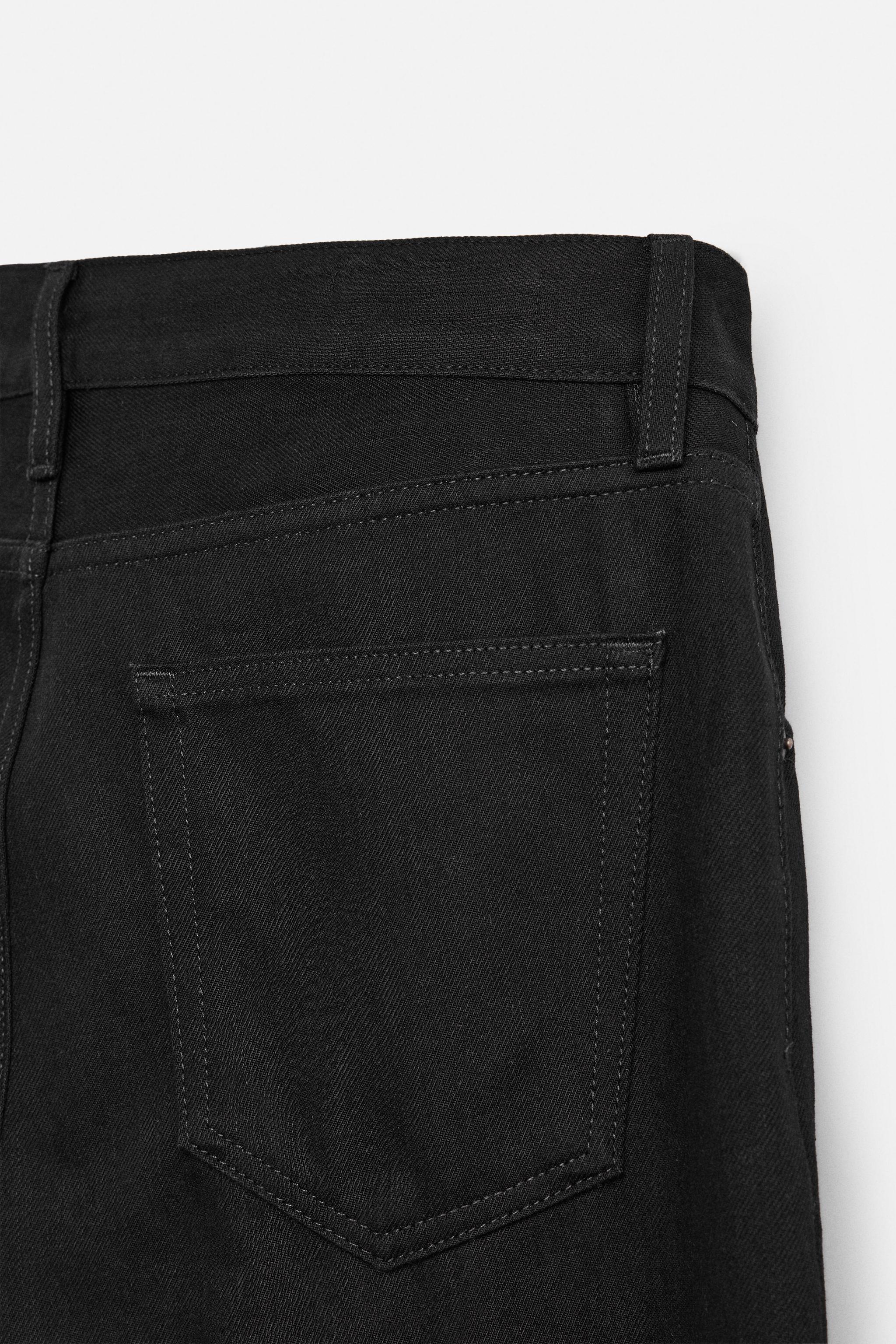 ストレートフィットブーツカットデニムパンツ - ブラック | ZARA ストレートフィットブーツカットデニムパンツ - ブラック | ZARA