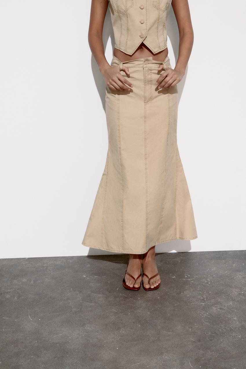 Petite maxi skirt zara Clearance