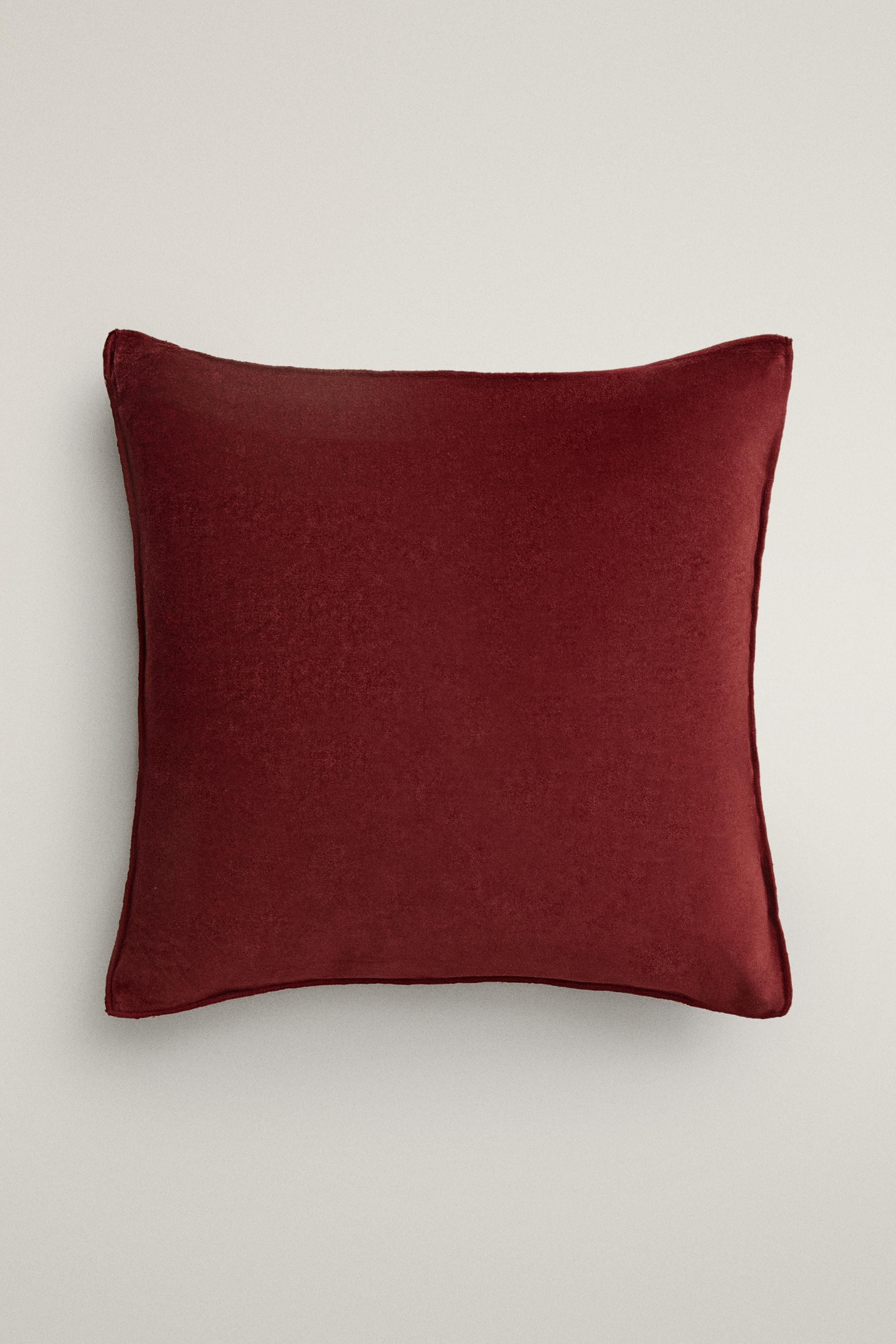 CHRISTMAS JACQUARD VELVET THROW PILLOW COVER