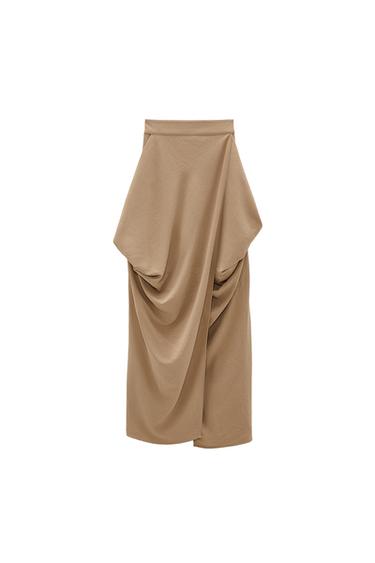 DRAPED WRAP SKIRT