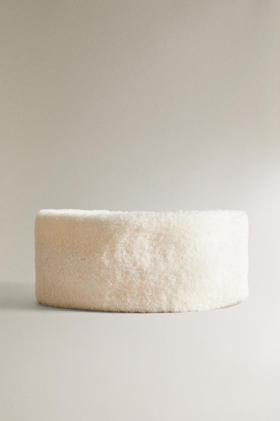 TIARA DE ALGODÃO ABSORVENTE - Marfim da Zara - Imagem 0