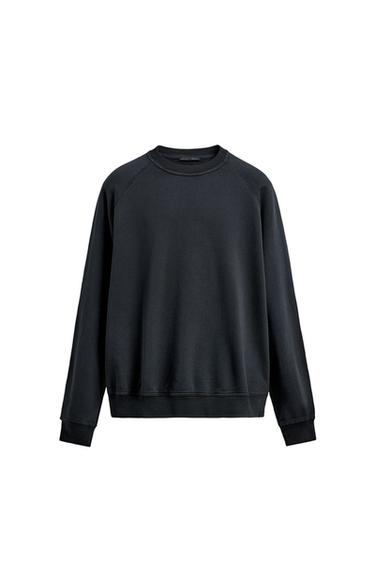 FADED CREWNECK SWEATSHIRT - Anthracite grey by Zara