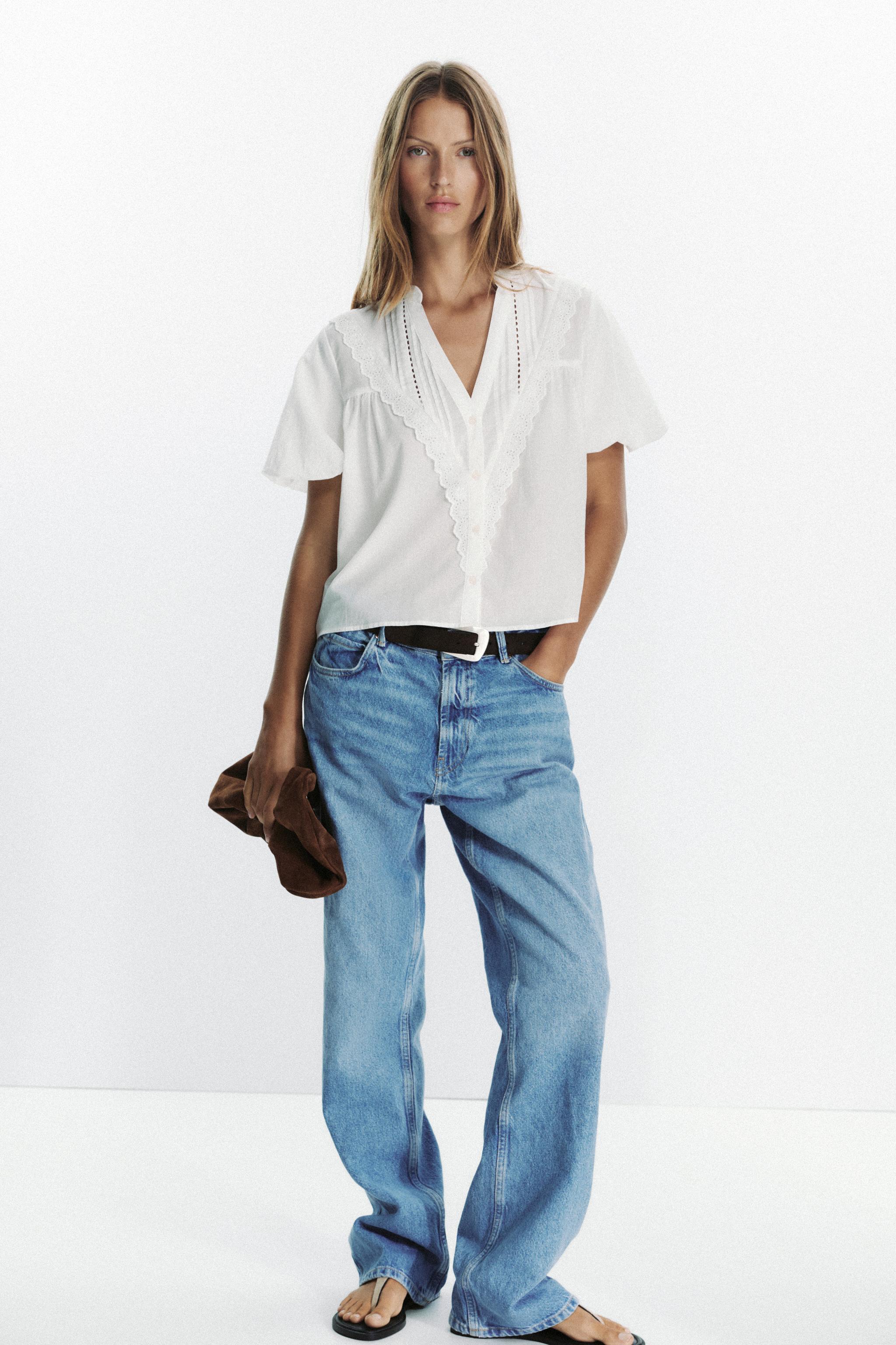 BLOUSE À MANCHES BOUFFANTES