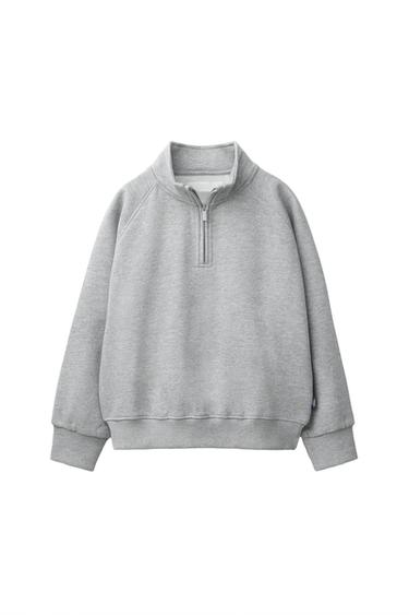 PLAIN LABEL SWEATSHIRT - Grey marl by Zara