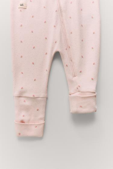 PACK DOS PIJAMAS ENTEROS CALENTITO PIE CONVERTIBLE FLORES - Rosa de Zara