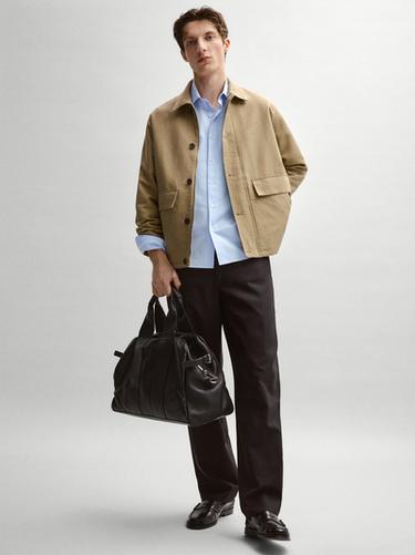 Zara Nappa leather travel bag - Black