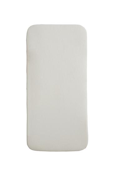 COTTON AND LINEN ACCENT CHAIR SEAT CUSHION - Oyster-white by Zara