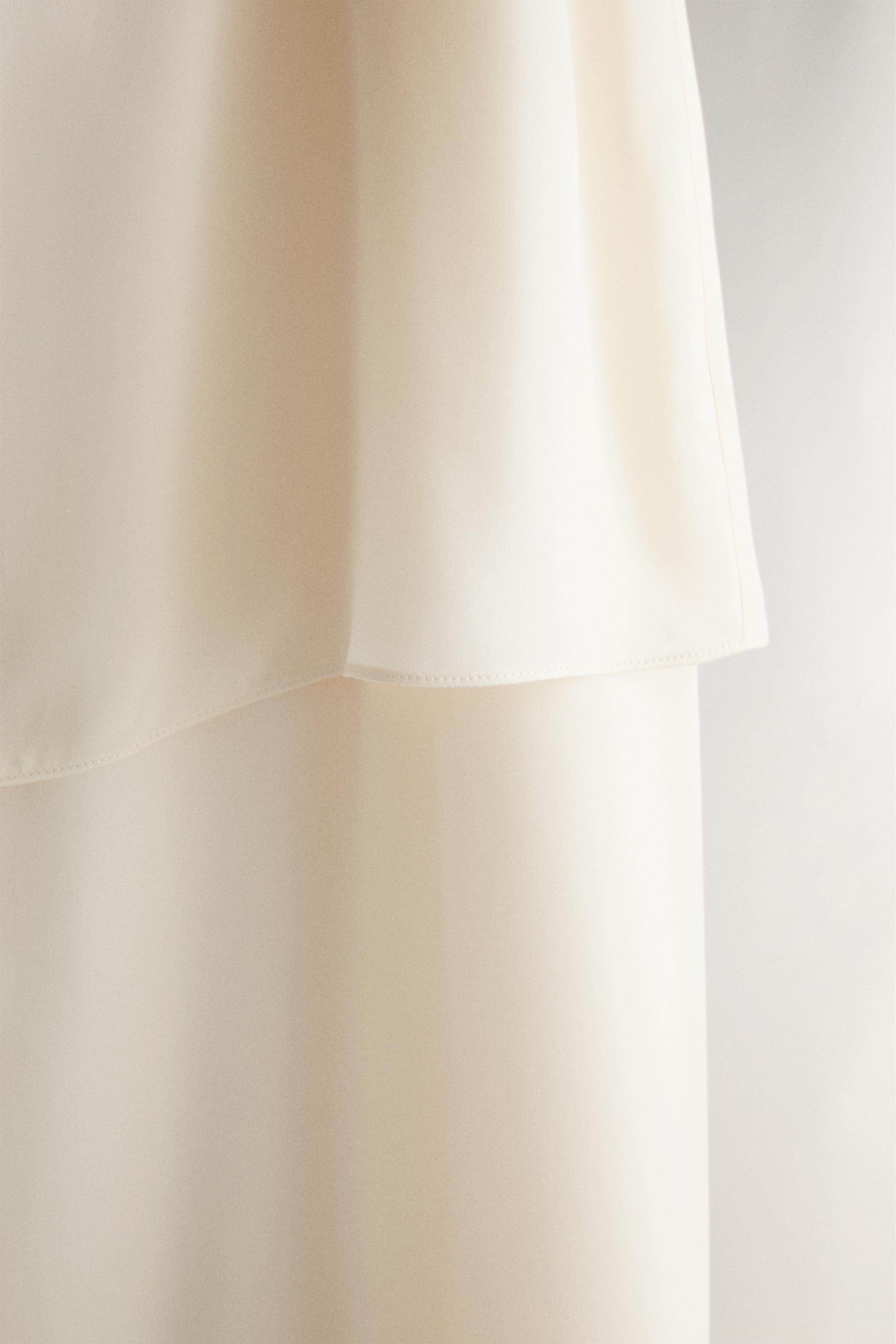 Женские платья Zara TWO-PIECE MULBERRY SILK DRESS — фото 4