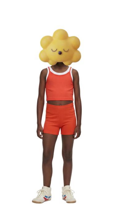 RIBBED SHORTS - Orange by Zara