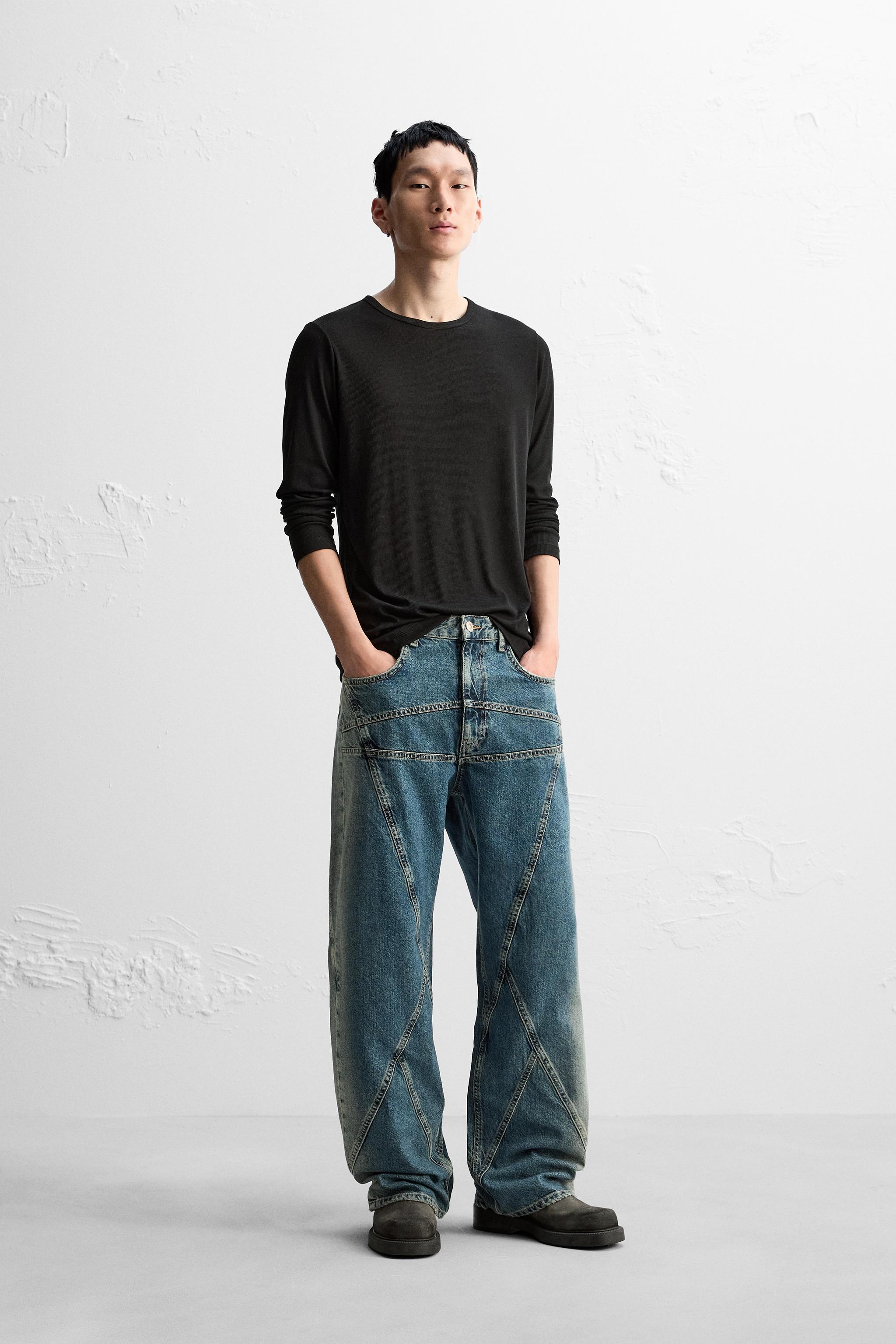 Jeans straight zara sale