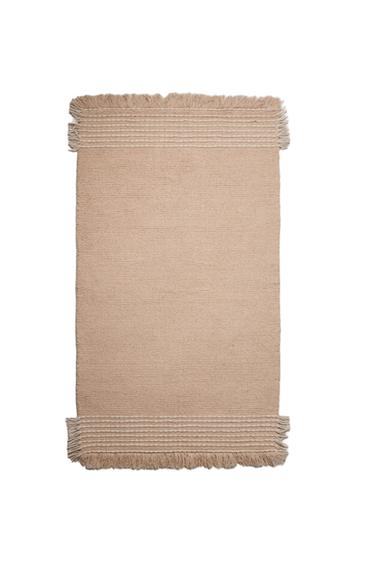 KIDS' WOOL RUG - Pastel pink by Zara