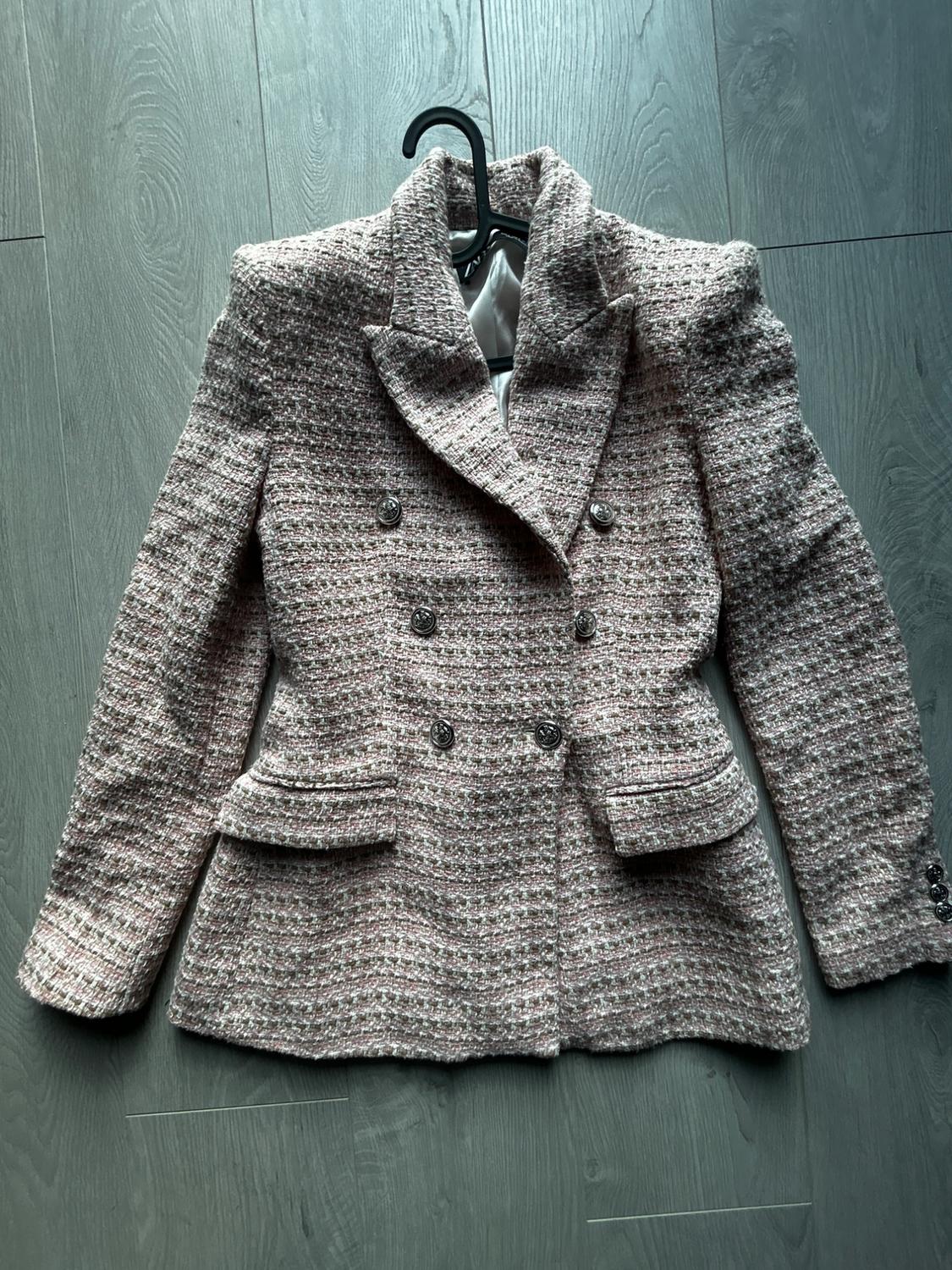 TEXTURED DOUBLE-BREASTED BLAZER - Image 2