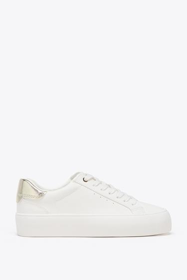 Zara CONTRAST SNEAKERS - White - Image 0