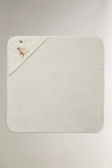 HOODED BABY TOWEL - Oyster-white by Zara - Image 2