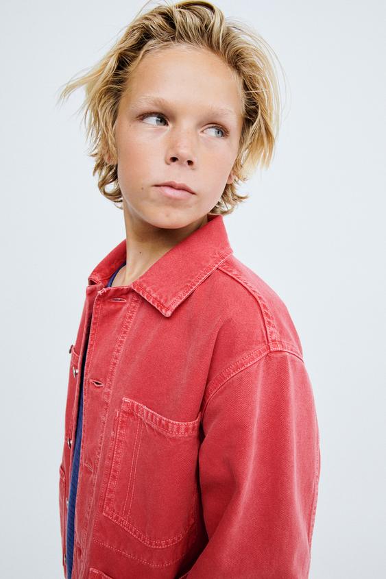 STORIESZ - SOBRECAMISA CANVAS - Rojo de Zara - Imagen 0