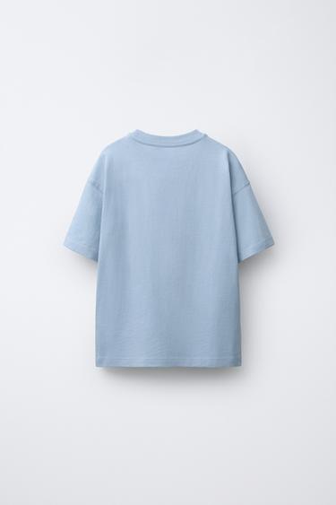 BASIC PLAIN T-SHIRT - Pastel blue by Zara