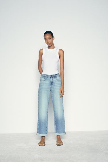 Zara HIGH RISE Z1975 RELAXED FIT JEANS - Mid-blue - Image 0