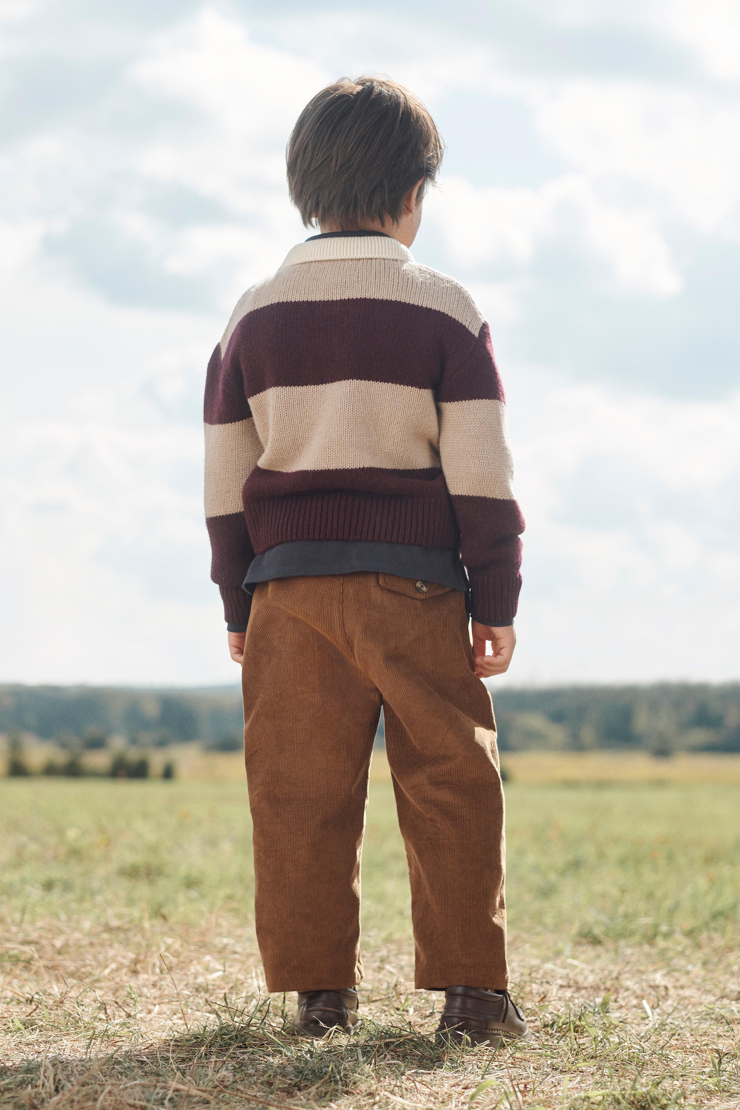 LANVIN PARIS 80s ストライプ ニットポロシャツ LIMITED EDITION ストライプ柄100%ウールニットポロシャツ