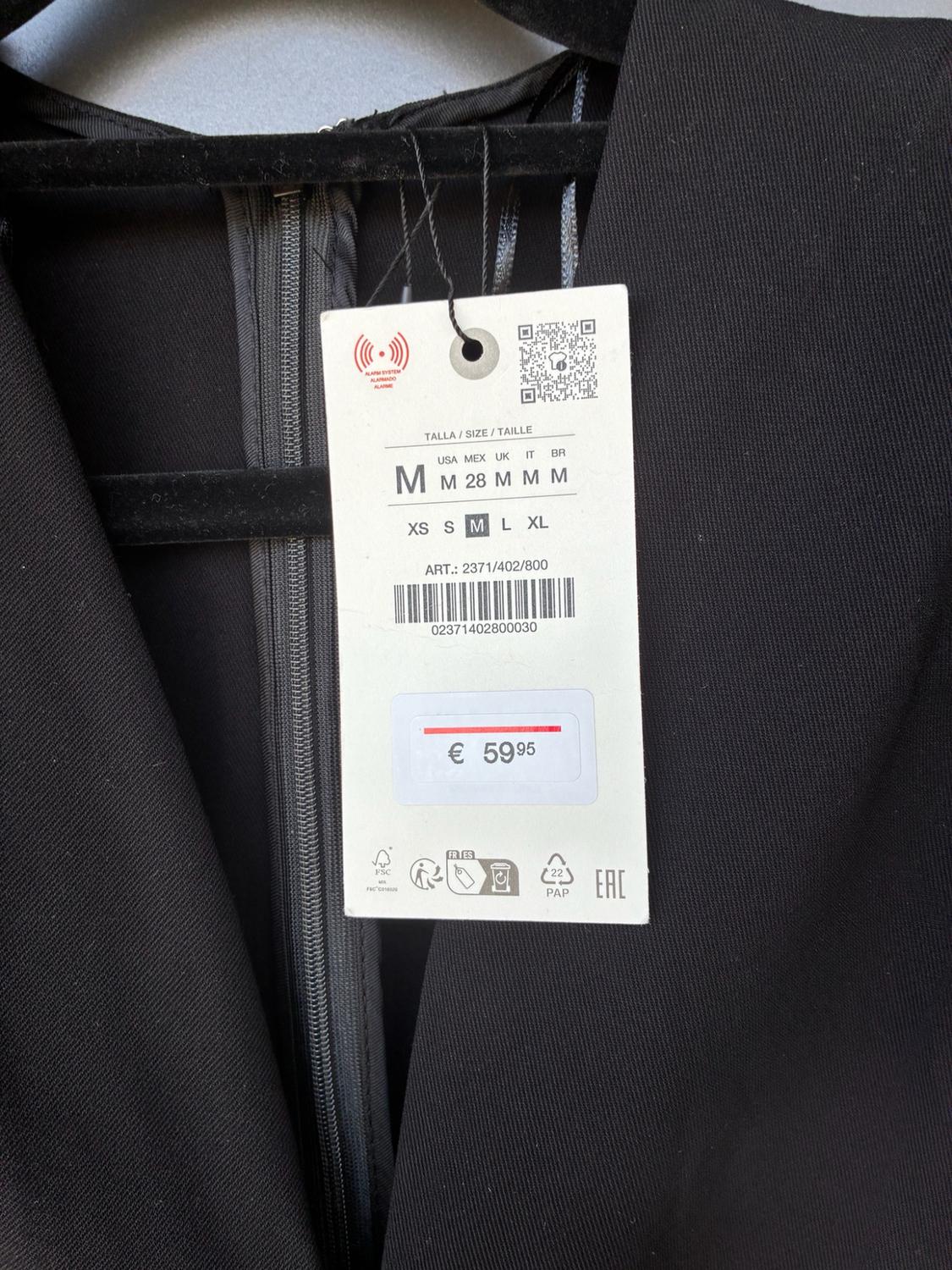 ZW COLLECTION MIDI DRESS WITH PADDED SHOULDERS - Image 4