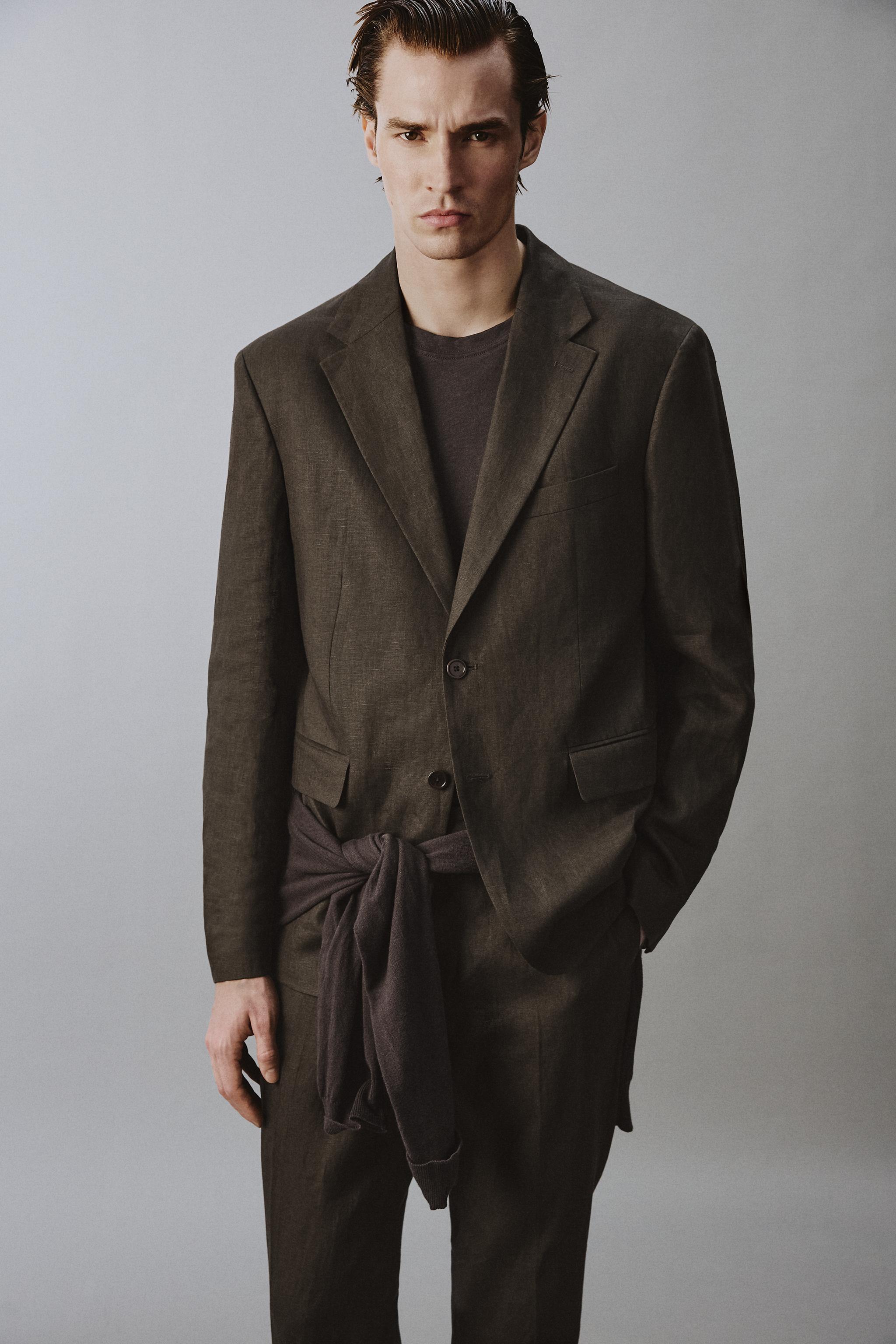 100% LINEN SUIT JACKET