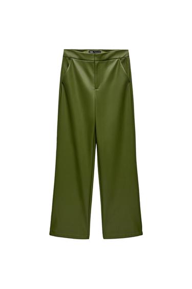 FULL LENGTH FAUX LEATHER PANTS