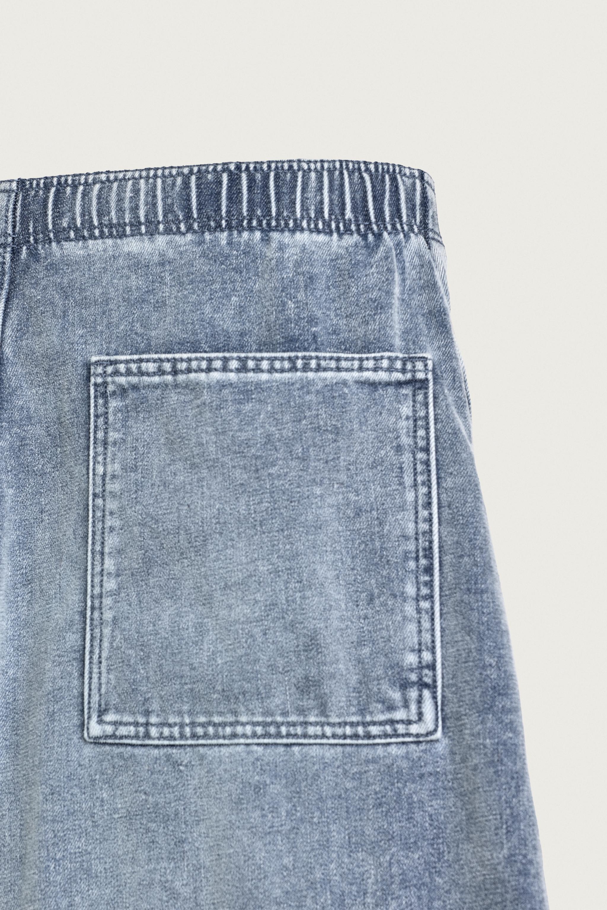 PANTALON BALLOON FIT DENIM AFELPADO