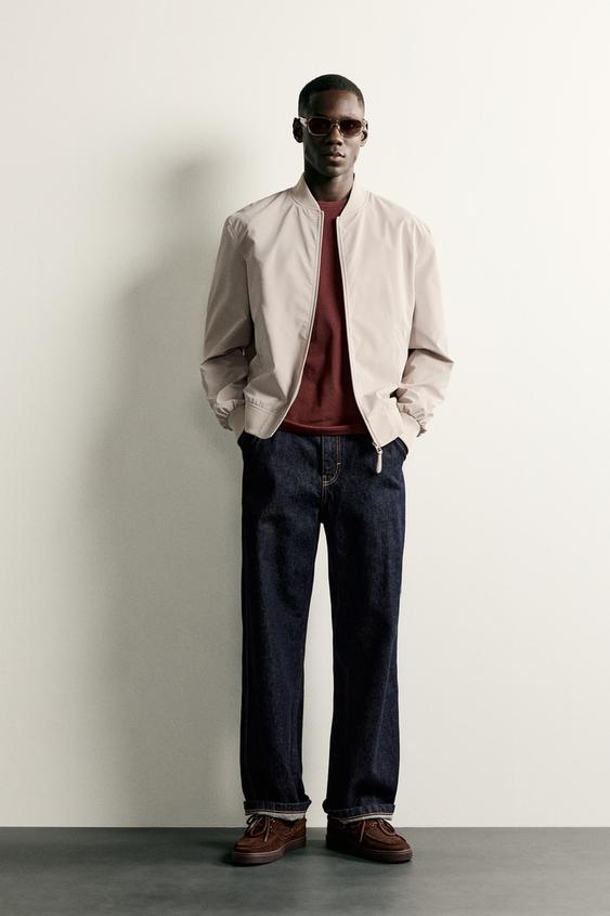 LIGHTWEIGHT BOMBER JACKET - Oyster-white by Zara - Image 0