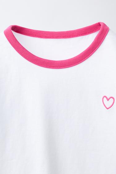 HEART CYCLING T-SHIRT AND LEGGINGS SET - White by Zara - Image 2