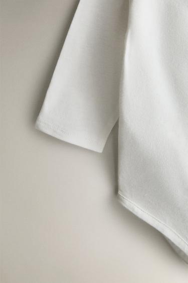 BABY BODYSUIT WITH COLLAR - Oyster-white by Zara - Image 3