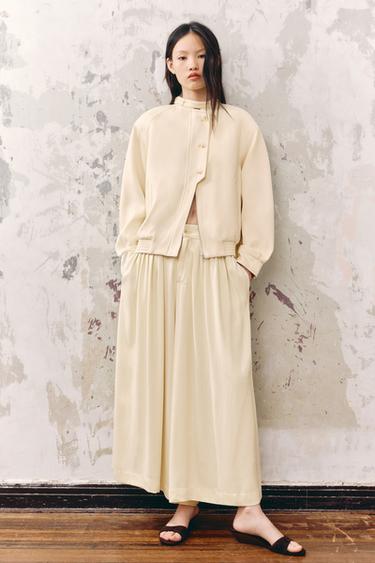 ZW COLLECTION BUTTONED JACKET - Ecru by Zara