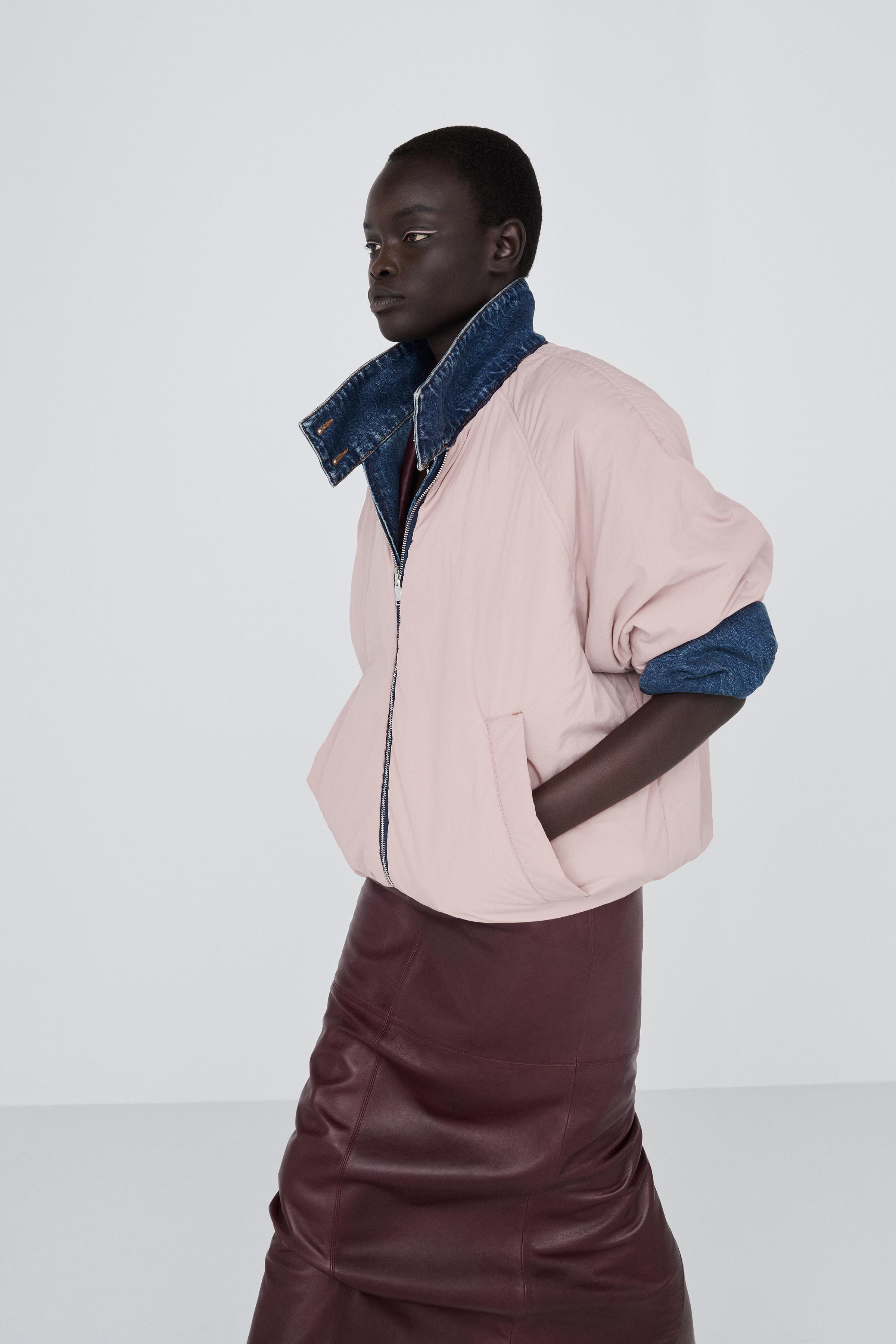 CONTRAST DENIM REVERSIBLE JACKET