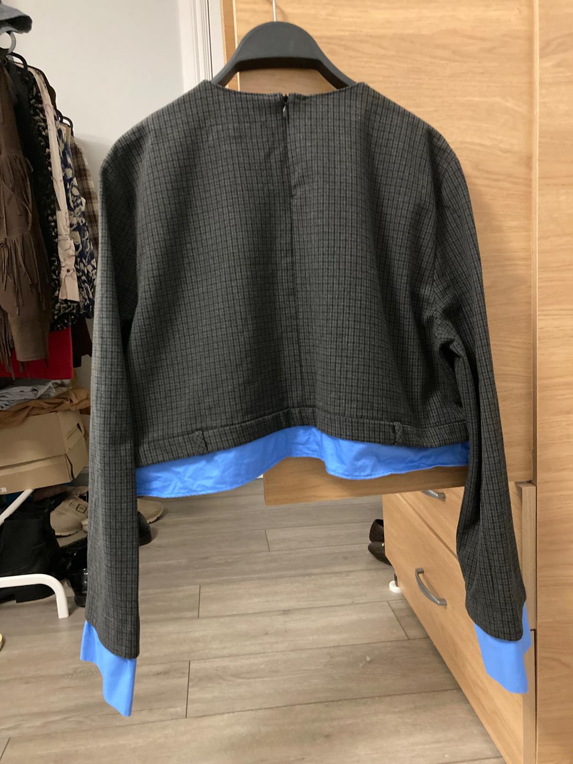 CHECKERED CROPPED TOP - Image 3