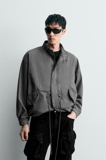 LIGHTWEIGHT COTTON JACKET - Grey by Zara