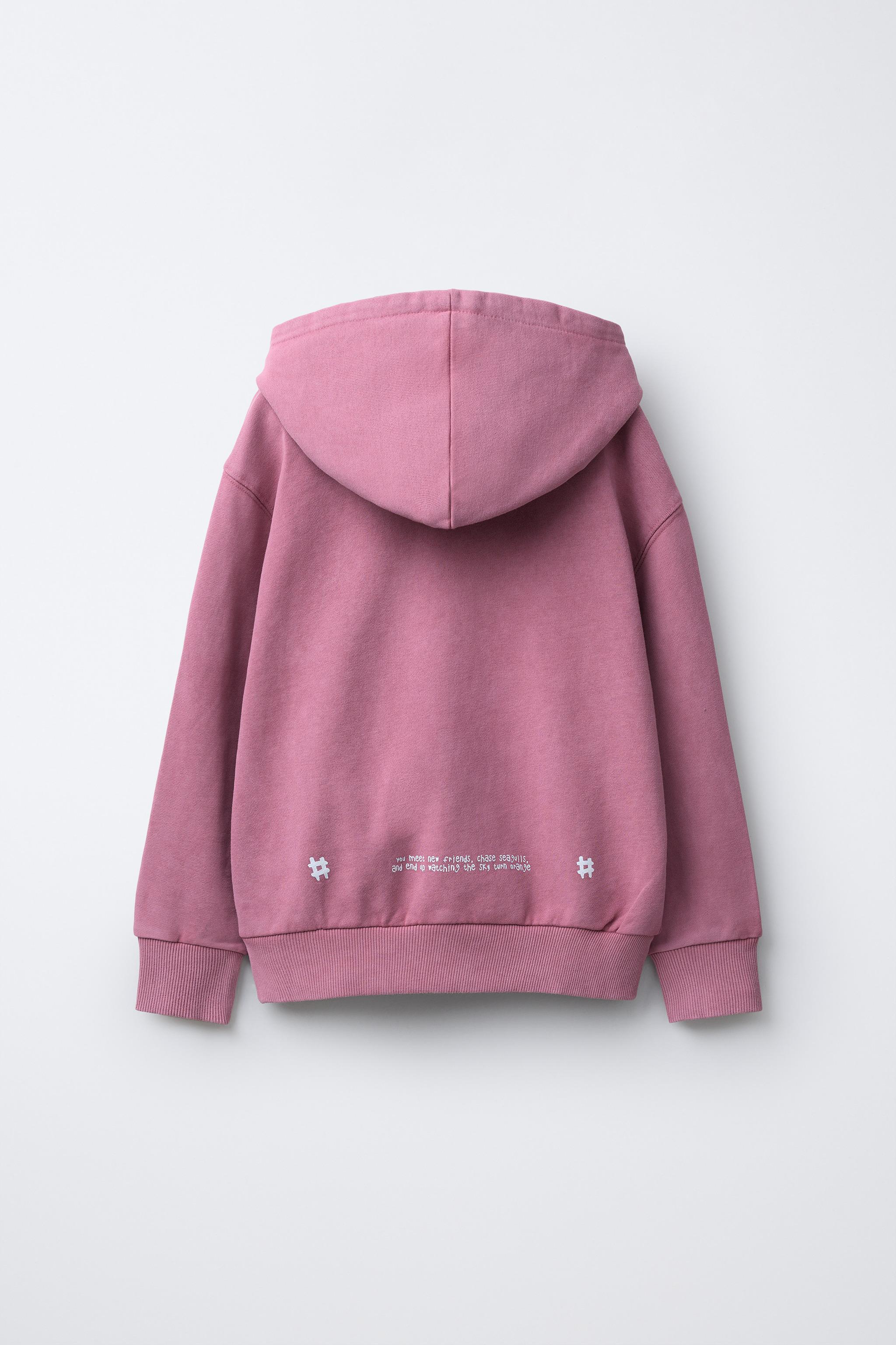 HOODED SWEATSHIRT WITH TEXT