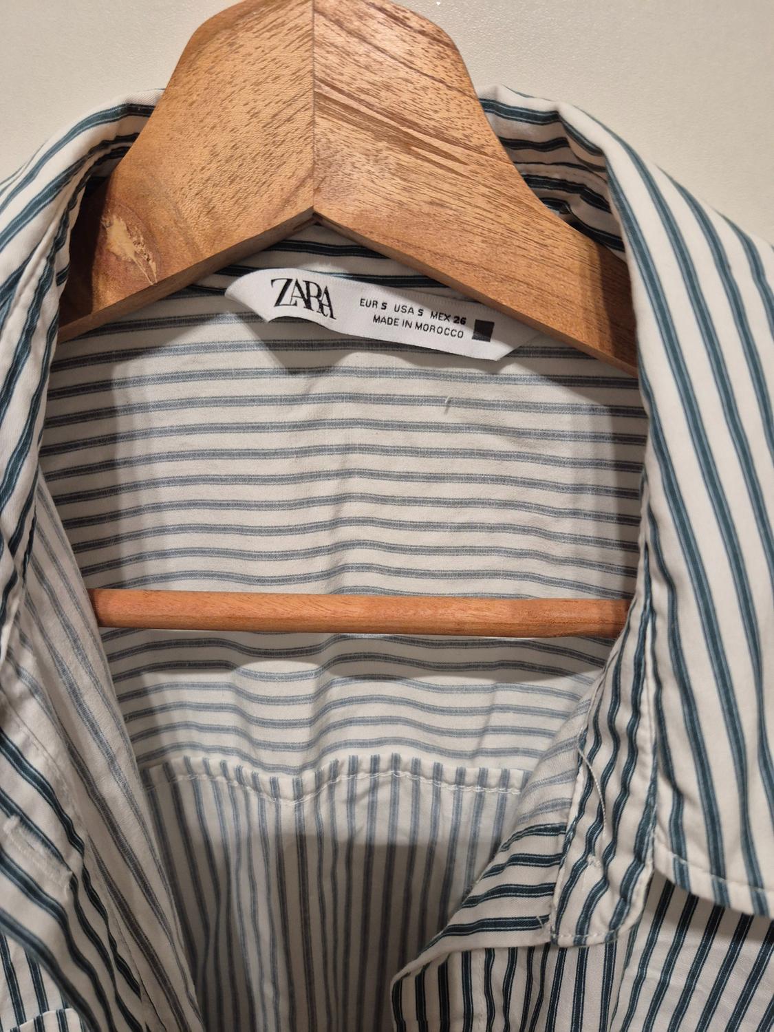 OVERSIZED STRIPED POPLIN SHIRT - Image 4