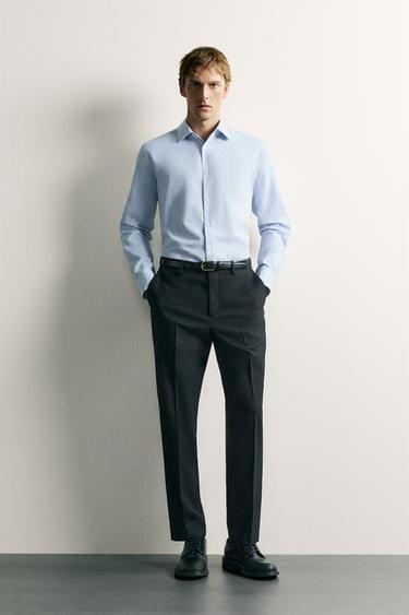 CAMISA ESTRUCTURA EASY CARE - Celeste de Zara - Imagen 0